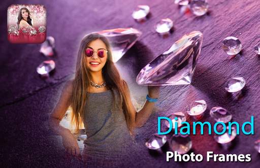 Diamond Photo Frames - crystel diamond effect edit screenshot 2