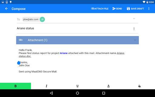 MaaS360 Mail screenshot 10