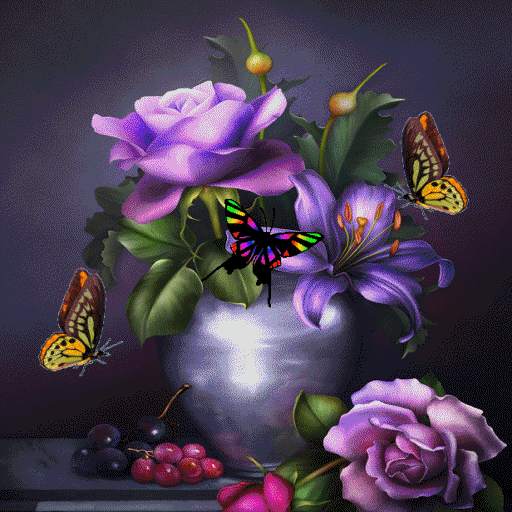 Butterflies Pot Live Wallpaper 3