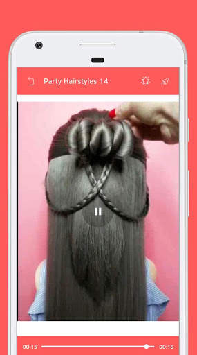 Party Hairstyle - Video Step By Step Offline screenshot 8