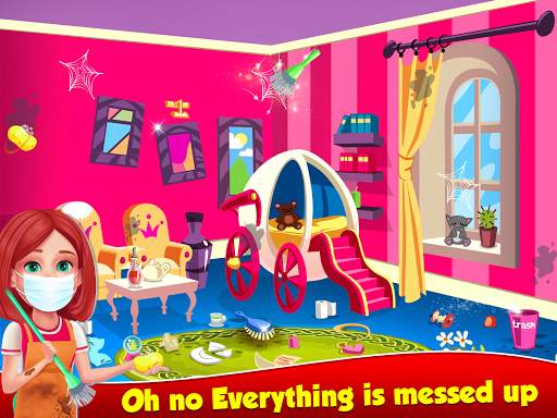 Doll  House  Cleaning  Princess  Girls  Games screenshot 5