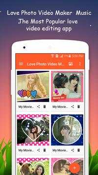 Love Photo Video Maker  Music screenshot 1