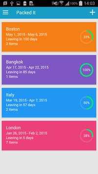 Packed It, Travel Packing List screenshot 2