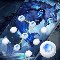 Ice Wolf - App Lock Master Theme