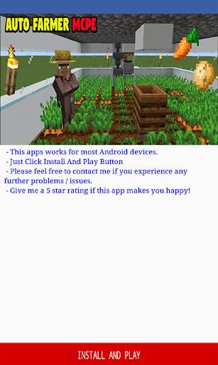 Auto Farmer Addon for Minecraft PE screenshot 3