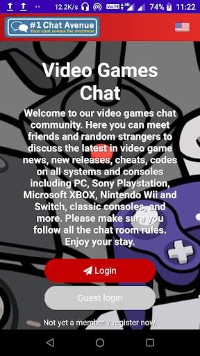 Video Games Chat Rooms screenshot 1