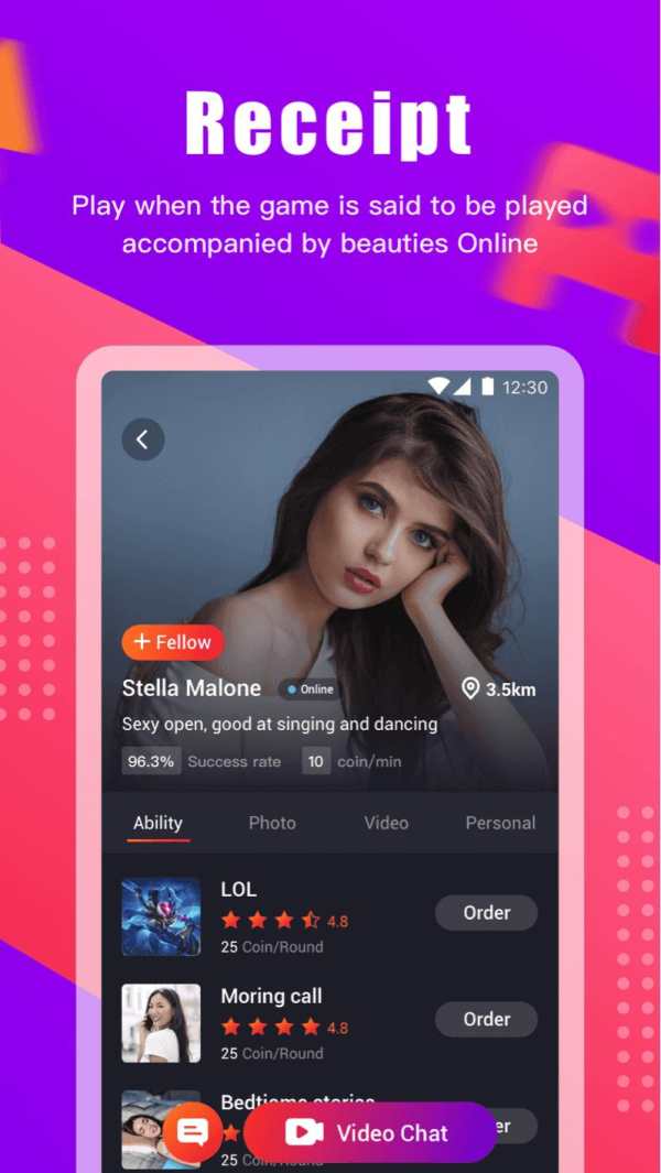 pick me-Girl Live Video Call& Chat app screenshot 3