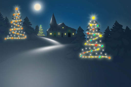 Silent Christmas Night Theme screenshot 1