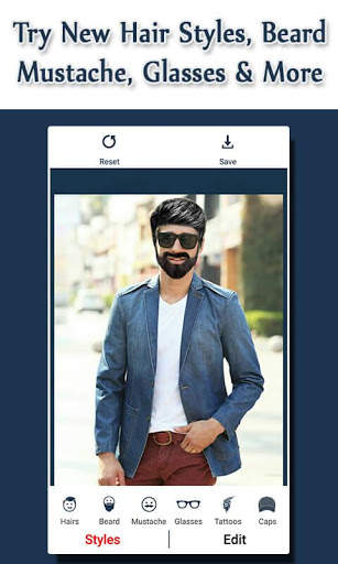 Man Hair Mustache & Beard Style - Boy Photo Editor screenshot 3