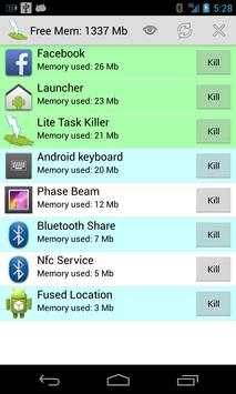 Lite Task Killer screenshot 1
