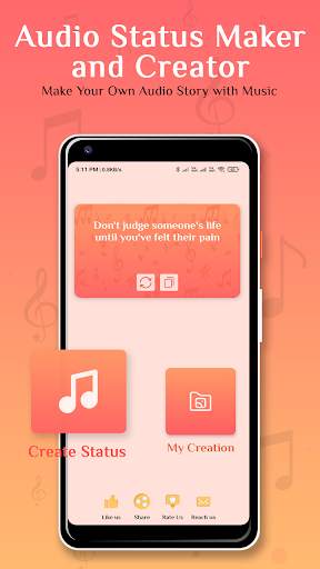 Audio Status Maker & Creator | Audio Story Maker screenshot 1