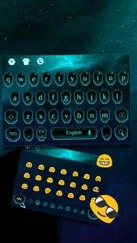 Cool Blue Neon Light Keyboard screenshot 1
