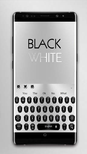 Simple Black White Keyboard screenshot 3