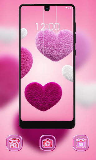 Red Hairy Love Redmi 4 theme Bright Light screenshot 2