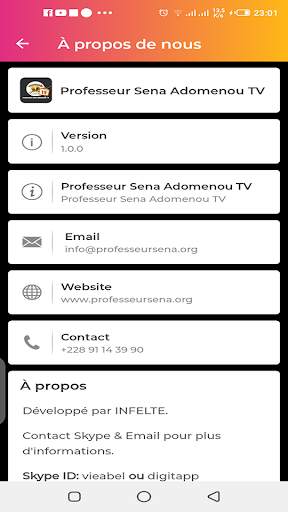 Professeur Sena Adomenou TV screenshot 4