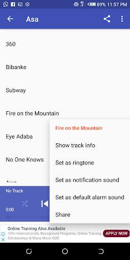 Asa Songs screenshot 4