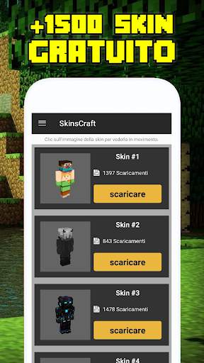 SkinsCraft - Skin di Minecraft PE Gratis screenshot 1