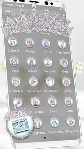 Royal Diamond Crown Launcher Theme screenshot 2