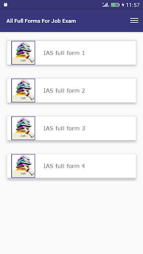 All Full Forms For Job Exam screenshot 2