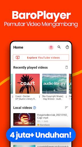 Video Player, Tube Floating - BaroPlayer screenshot 1