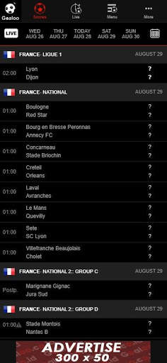 Goaloo - Skor Olahraga Langsung screenshot 2