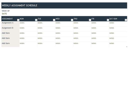 Free Office Schedules Templates скриншот 23