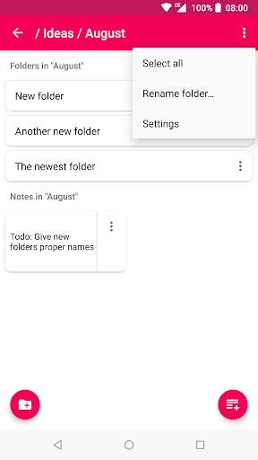 Notes & Folders 7 تصوير الشاشة