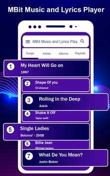 MBit Music Player and Lyrics screenshot 1