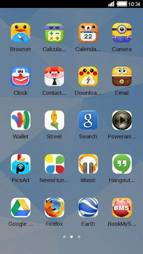 Comic theme: Cute cartoon comic story C launcher screenshot 4