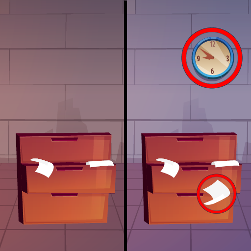 Find the difference 🔍 5 differences clash online icon