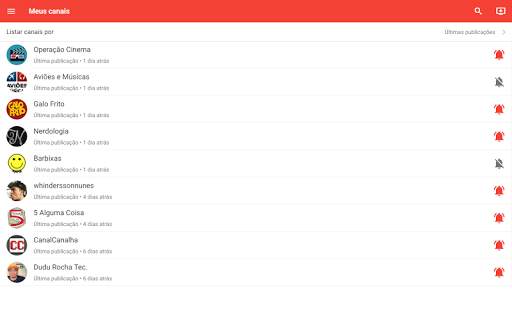 Sininho - YouTube notifications screenshot 13