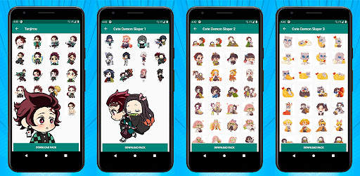 Anime Stickers for WhatsApp Kimetsu No Yaiba screenshot 8