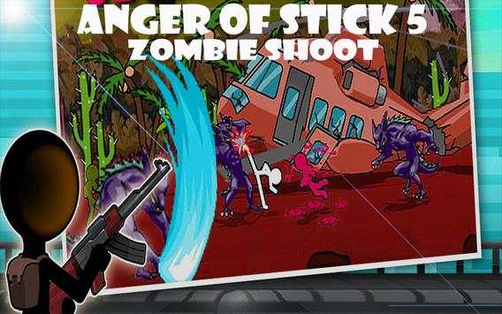 Anger of Stick 5  Zombie Shoot screenshot 1