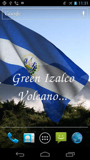 El Salvador Flag Live Wallpaper screenshot 3