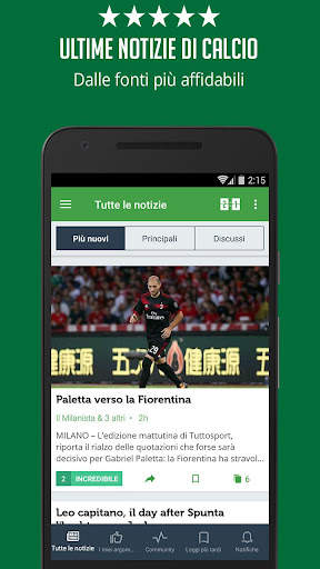 Notizie e Risultati di Calcio screenshot 1