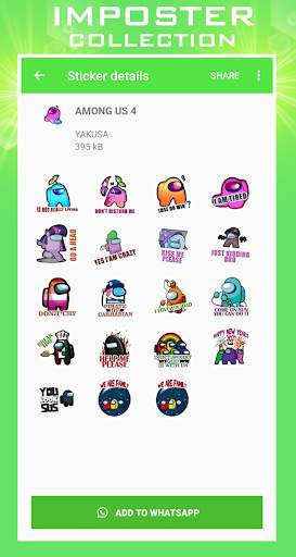 Imposter  Sticker For WhatsApp screenshot 6