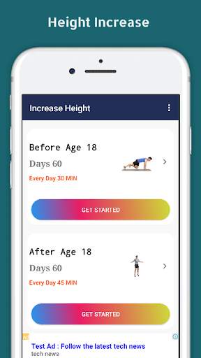 Increase Height  Exercise  - Home Workout screenshot 2
