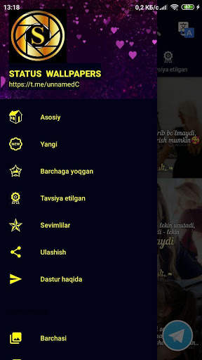 Status Wallpapers, Rasmlar, Картинки, Quotes screenshot 1