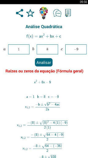 Análise Quadrática screenshot 7