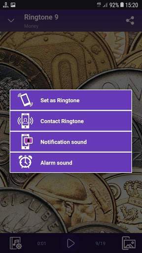 Money sounds for Ringtones and Wallpapers स्क्रीनशॉट 3