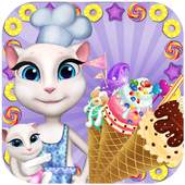 Talking Cat Ice Cream Maker - Cooking Game 1.0