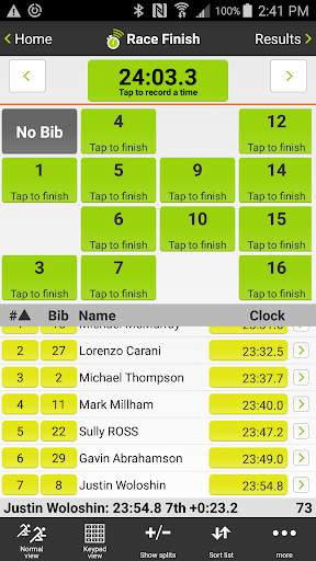 Webscorer Race & Lap Timer screenshot 3