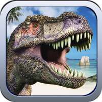 3D dinosaur VR logo