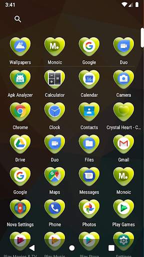 Crystal Heart-Citric : Icon Mask for Nova Launcher screenshot 4