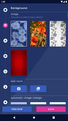 Square Analog Clock Wallpaper screenshot 1