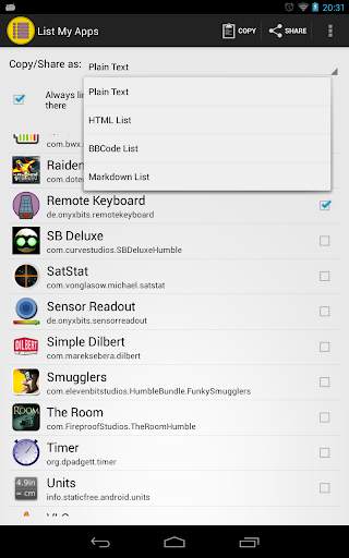 List My Apps screenshot 1