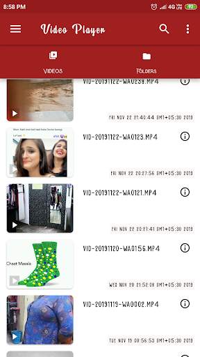 Video Player 5 تصوير الشاشة