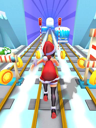 Subway Santa Princess Runner screenshot 1