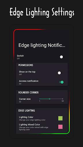 Edge Lighting Round Corner Notification screenshot 1