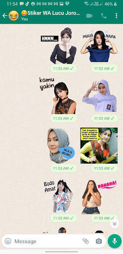 Stiker WA Lucu Jorok Gokil screenshot 3